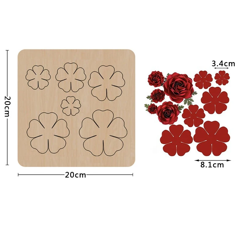 

PR22 Three Dimensional Flower Size, Multiple Cutting Molds, Suitable for Most Machines