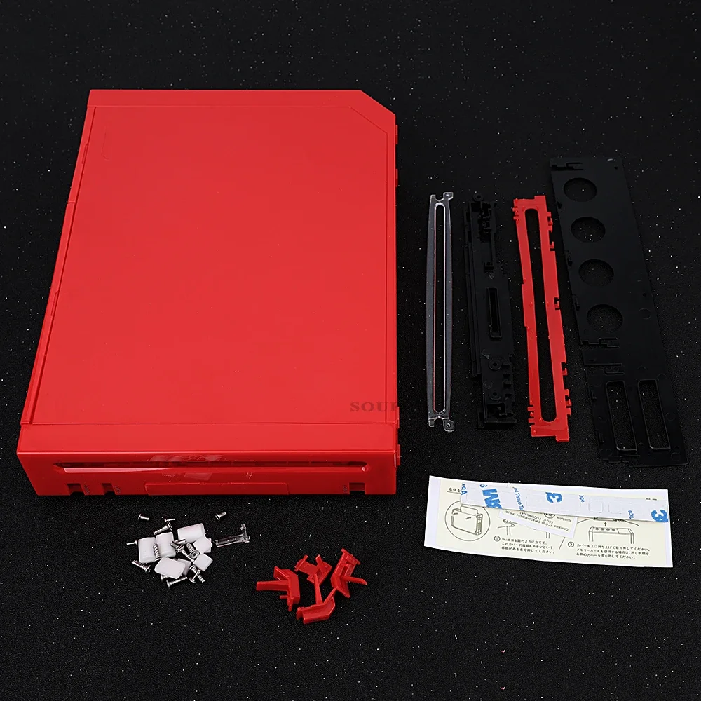 Rood Voor Wii Volledige Case Cover Behuizing Shell Met Knoppen voor Nintend Wii Behuizing Shell Case voor Wii Game Console Accessoires