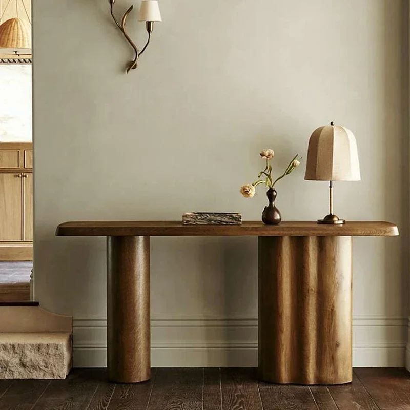 Console Stroke Retro Console Tables a Long Narrow Table Aisle Corridor Side View Sets a Long Narrow Table Nordic