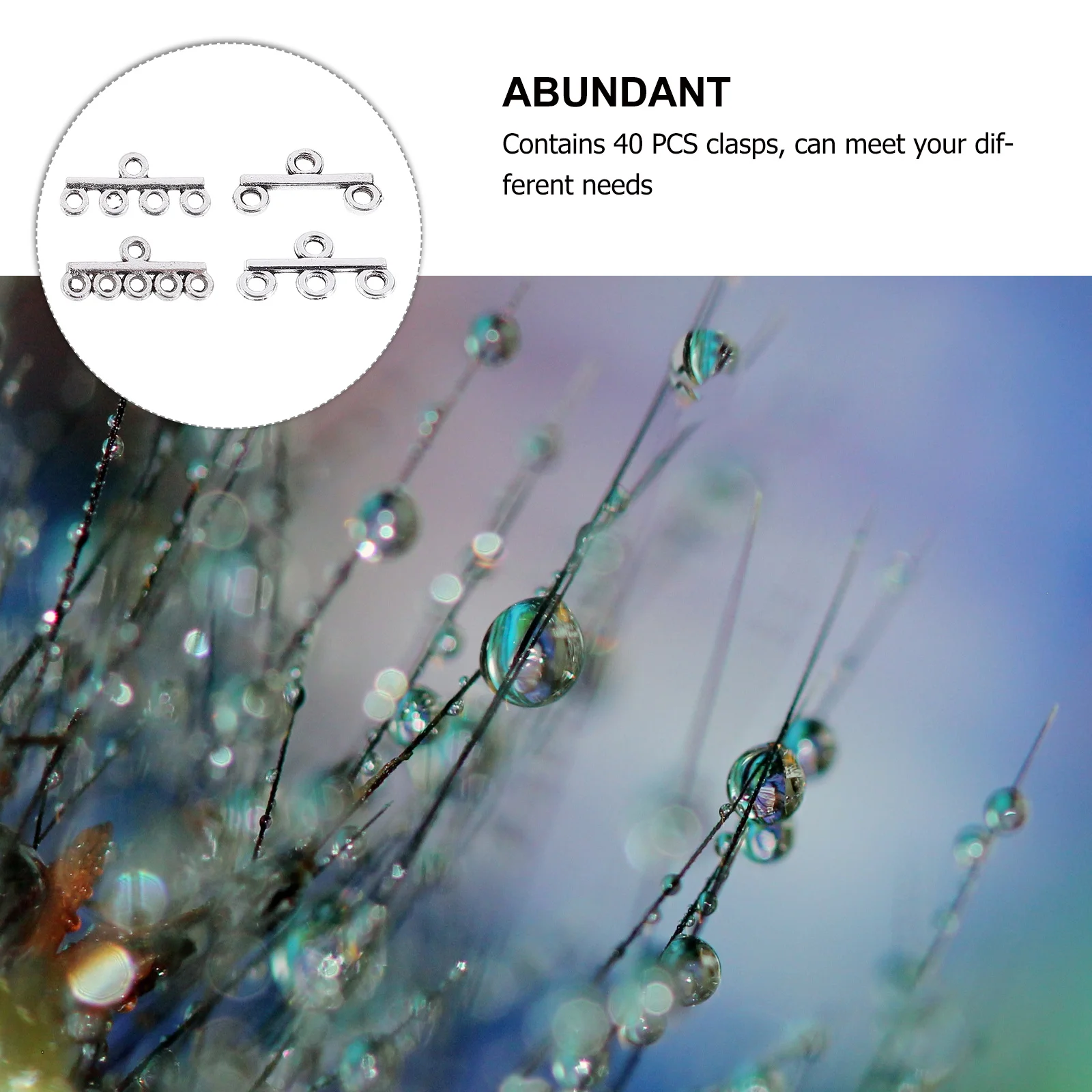 

40Pcs Necklace Connecting Clasp DIY Jewelry Making Clasps Alloy Bracelet Fasteners for Creative Projects Necklace Alloy Clasps