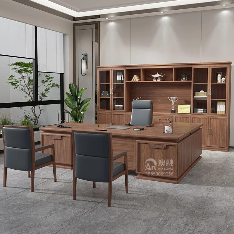 Escritorio de oficina rectangular de madera, decoración de habitación de gran tamaño, Escritorio de oficina profesional Vintage, Mesa decorativa, muebles que ahorran espacio