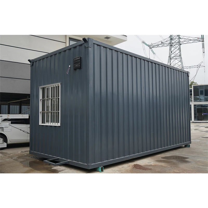 The wave rock wool board container house has a simple and firm structure and is suitable for the construction site scenic factor