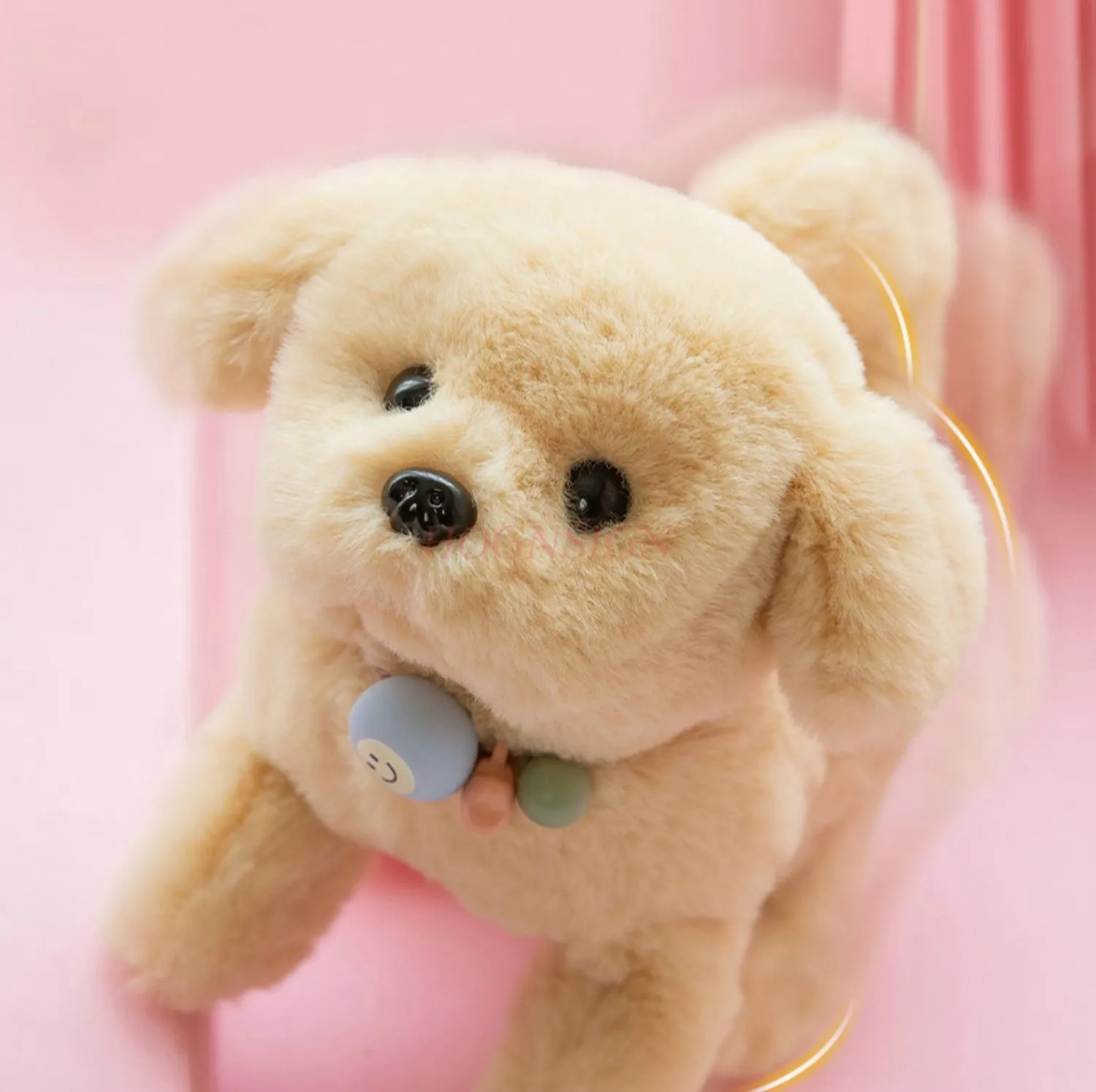 Children's electric plush toy dog can walk and call a simulated puppy