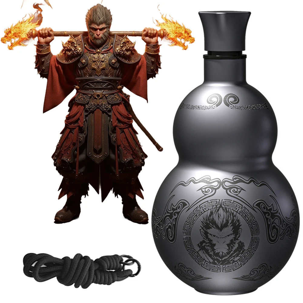 316 الفولاذ المقاوم للصدأ Wukong طبقة مزدوجة ترمس مفرغ 500 مللي المحمولة قرد القرع زجاجة ماء الاحتفاظ بالحرارة كوب معزول زجاجة #2