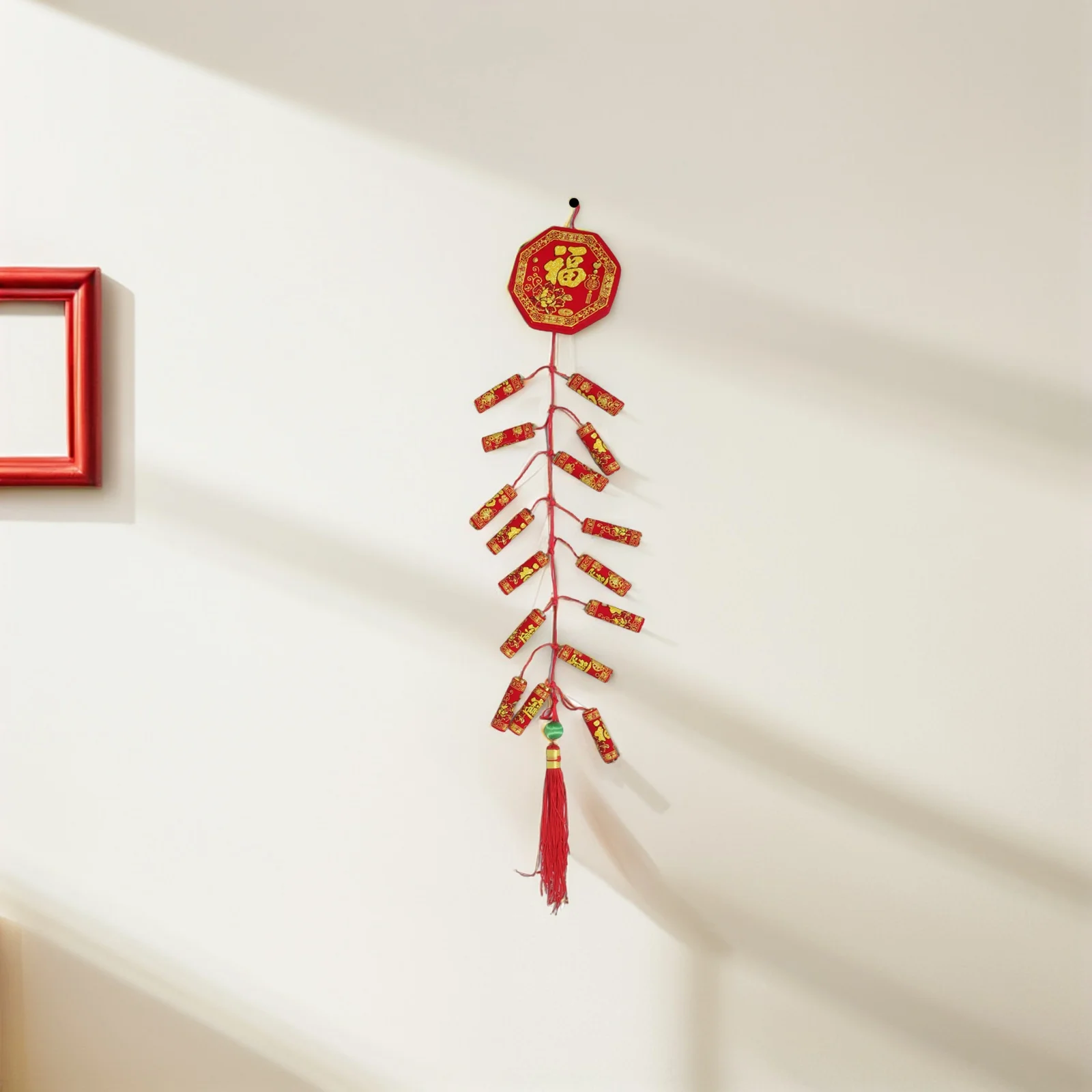 

2pcs Chinese Style Hanging Decoration 2026 Lunar New Year Pendant For Home Wall Door Outdoor Festival Decor Spring Festival
