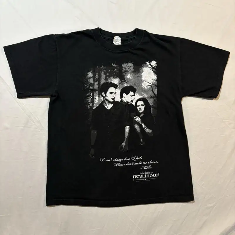 Винтажная женская футболка Twilight New Moon Sz M Movie Promo Y2K Bella Swan
