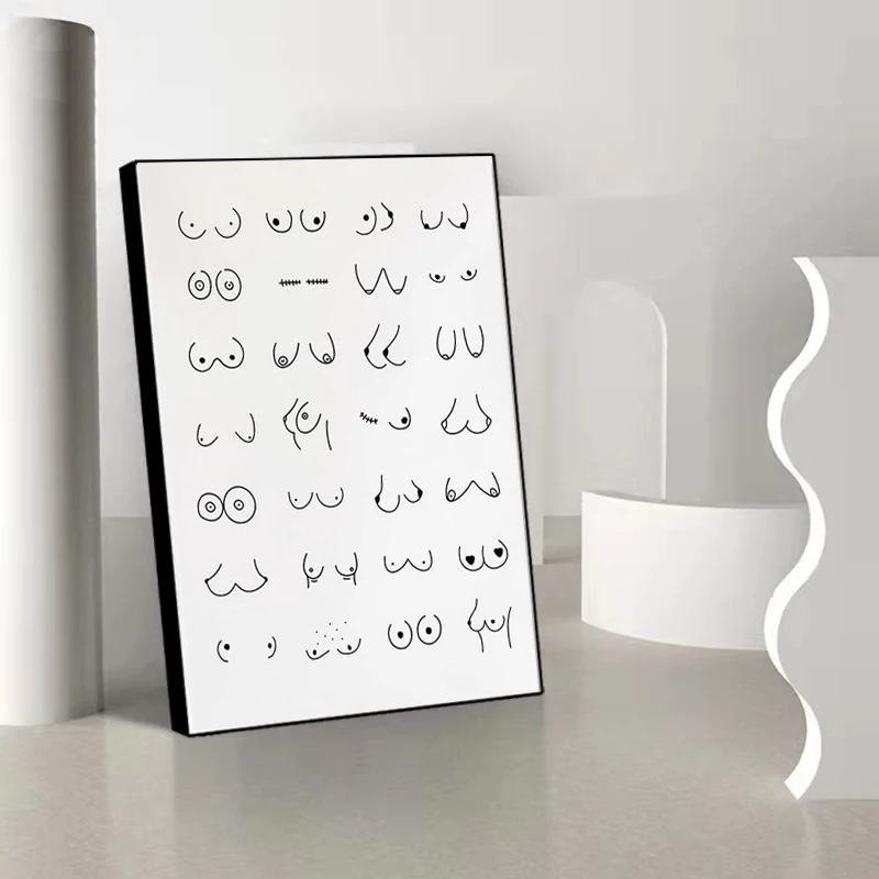 

Sexy Buttocks Funny Canvas Printing Canvas Painting Bathroom Bedroom Wall Art Picture for Toilet Home Decoration Cuadros