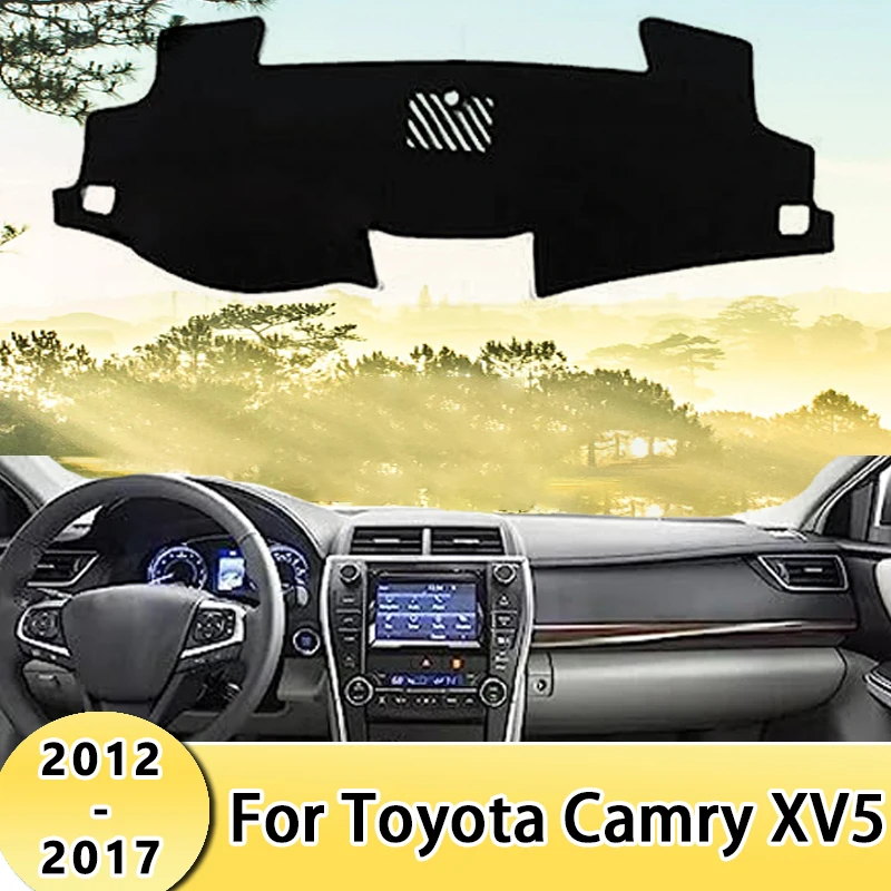 

Car Dashboard Cover Sun Shade Mats Avoid Light Pads Instrument Panel Protective Carpets For Toyota Camry XV5 2012-2017 2013