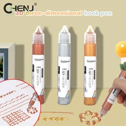 10/30ml Stain Glass Paint Sun-Resistant Glass Acrylic Paints 3D Hook Pen Waterproof Glass Paint Painting Aquarela Art Supplies