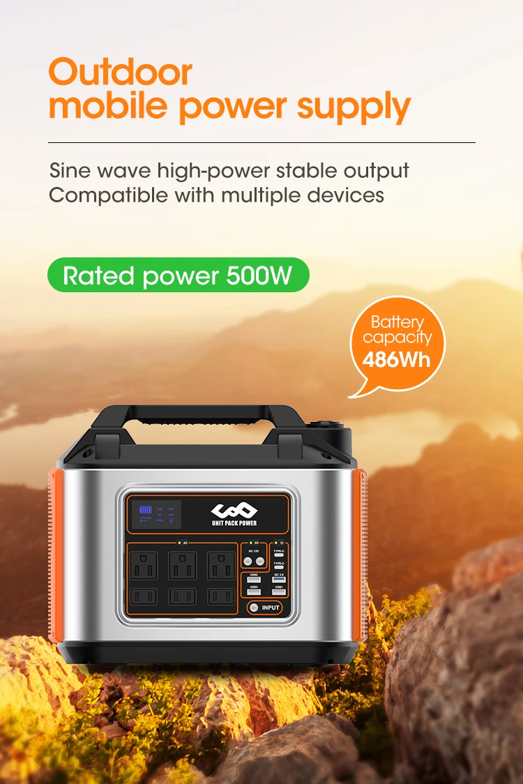 US Free Shipping Including Solar Panels 500W Portable Power Station