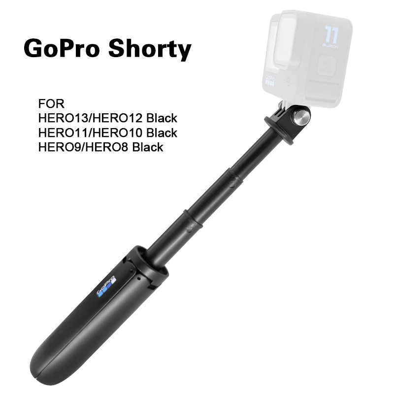 GoPro Shorty Mini pole for Go Pro Hero13 12 11 10 9 Black Session Action Camera Vlog Tripod Foldable Monopod Original Accessory