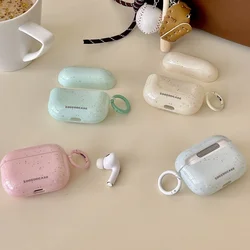 Transparent Splash Ink Style IMD Earphone Case with Hook for Apple Airpods 1, 2, Pro2, Pro3, Pro, Airpods 3, Airpods 4,Colorful