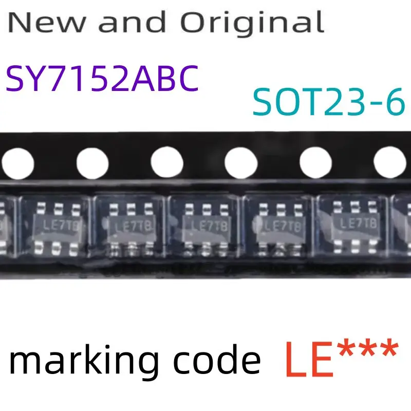 New and Original SY7152ABC SOT23-6 High Efficiency 1MHz 2A Step Up Regulator marking code LE***