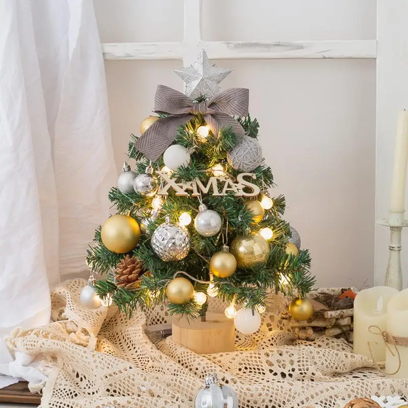 Tabletop Christmas Tree Artificial Christmas Tree With Colorful Light Artificial Miniature Christmas Tree Tabletop Christmas