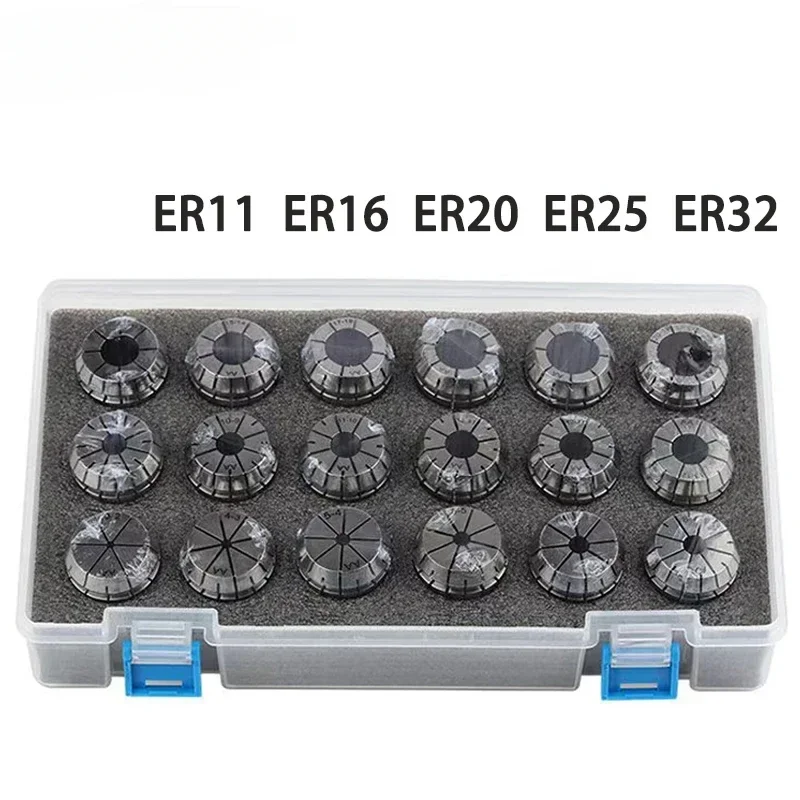 ER ER11 ER16 ER20 ER25 ER32 ER40 Set ER Spring Collet Chuck 0.015mm 0.008mm for CNC Milling Tool Holder Engraving Machine Lathe