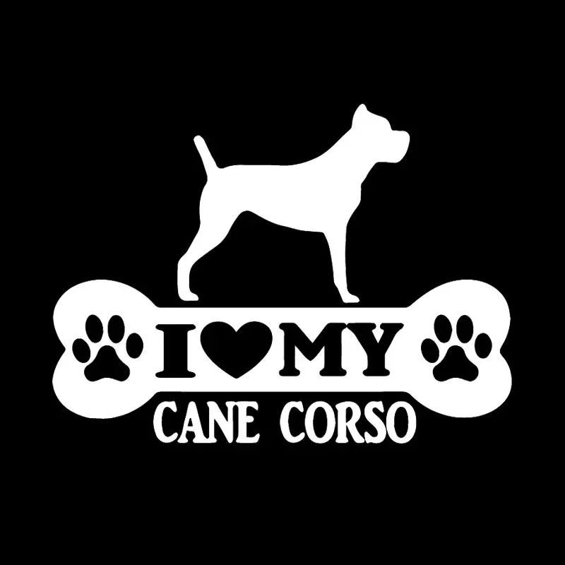 Funny I Love My Cane   Car Sticker Dog Automobiles Motorcycles Exterior Accessories Vinyl Decals Waterproof and Sunscreen