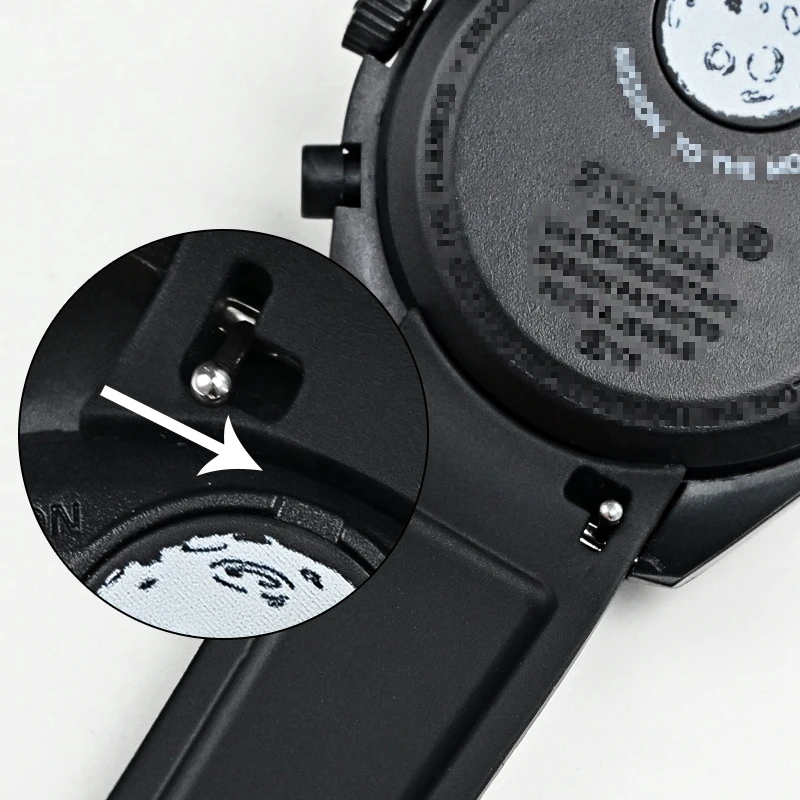 20 مللي متر نهاية منحنية ل أوميغا X سواتش المشتركة MoonSwatch كوكب حزام ساعة اليد ساماستر 300 رولكس حزام الساعات المطاط معصمه سوار