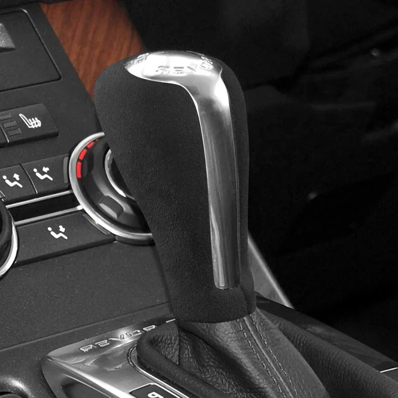 Suede Car Gear Shift Knob Sticker Cover Case for Range Rover Sport 2005 2006 2007 2008 2009 2010 2011 2012 2013