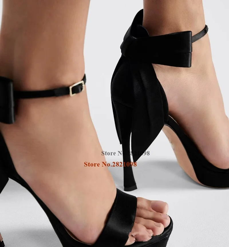 

Красные структурированные атласные босоножки на каблуке с бантом на спине, атласные босоножки на каблуке с квадратным носком, женские летние модельные туфли на высоком каблуке