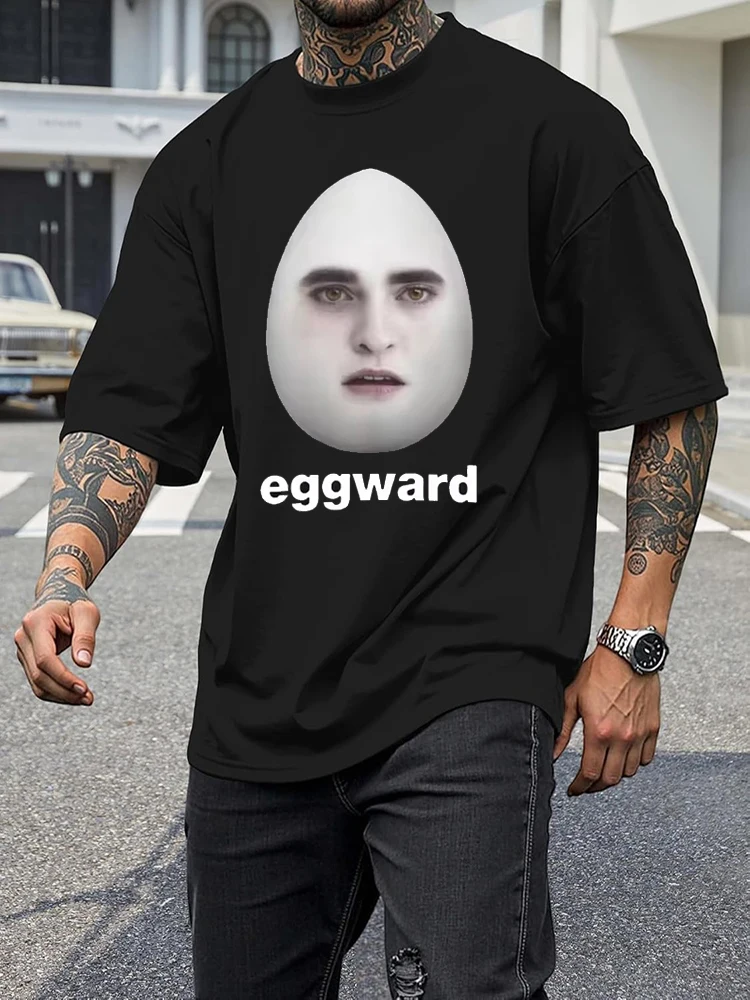 Hot Twilight Eggward Funny Meme T Shirt Edward Cullen Parody Humor Tshirt Men Women Casual Cotton Short Sleeve T-shirt Tops