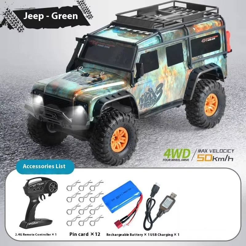 

Huangbo 1:10 Full Scale Simulation 2.4g Remote Control Professional Rc Four-Wheel Drive Off-Road Climbing Vehicle Model Toy