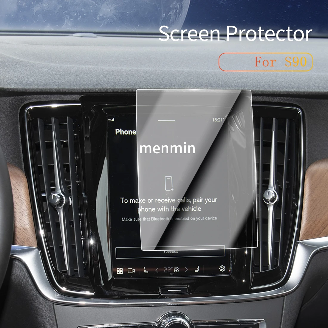 

Car Stickers Carplay Screen Protector Dash Tempered Glass Protective Film Diaplay Navigation Auto For 25 Volvo S90