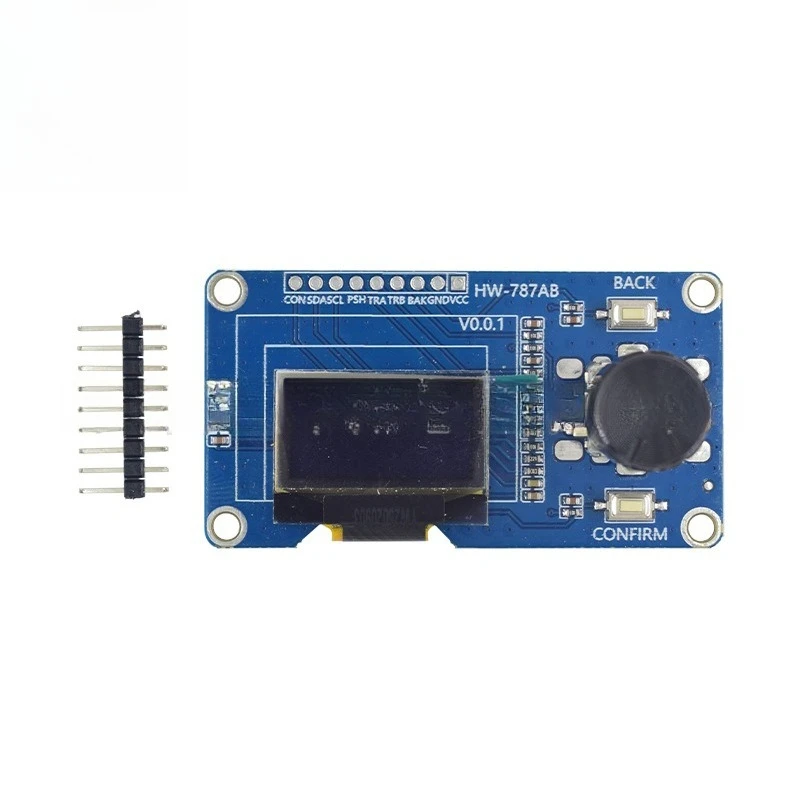 Schermo OLED da 1,3 pollici e 0,96 pollici di qualità con modulo combinato codificatore rotativo EC11 Interfaccia IIC Basso consumo energetico