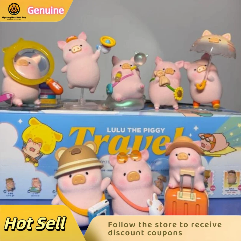 

Genuine Lulu The Piggy Travel Blind Box Cute Cartoon Mystery Boxes Decor Doll Surprise Bag Girl Birthday Gift Desk Ornament Toys