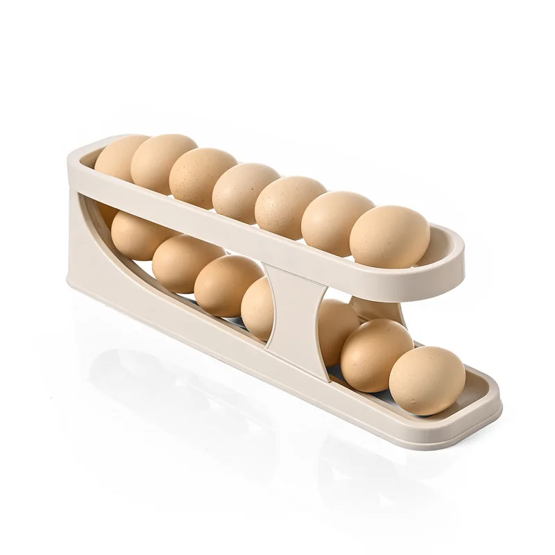 

household food grade plastic egg storage rack, special for kitchen and refrigerator, double-layer seam egg tray.