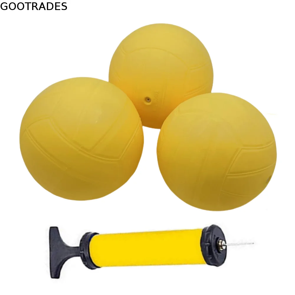 Strong Bounce Spike Game Ball With Pump Competitive Balls Round Net Ball Standard Replaceable Mini Volleyball Outdoor Sports