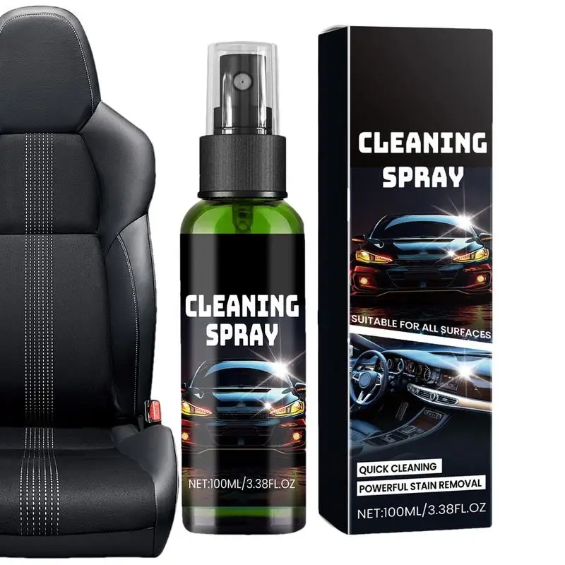 

100ml Car Interior Cleaner Spray Plastic Leather Auto Polish And Repair Coating Renovator Fast-Drying Multi-purpose Cleaner