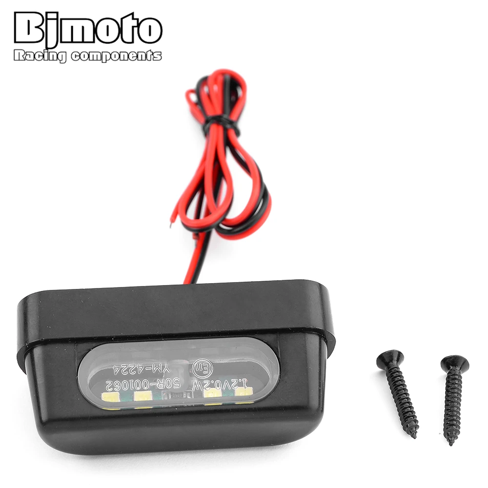 4 LED Motorcycle Universal Tail Brake Rear License Plate Light with Emark 12V  For Kawasaki Yamaha Honda DUCATI Aprilia