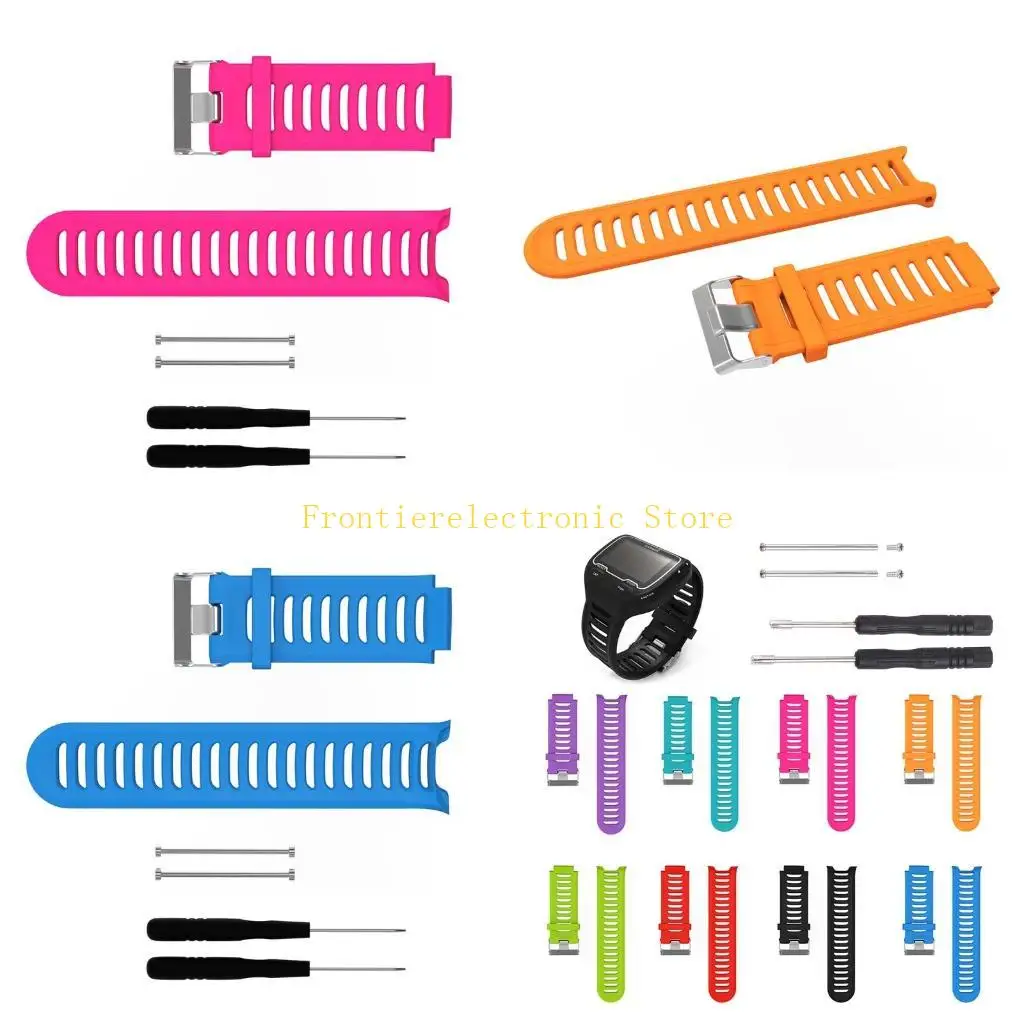 Подходит для браслета Forerunner 910XT, регулируемый спортивный износостойкий сменный ремешок из кремнезема, водонепроницаемый браслет