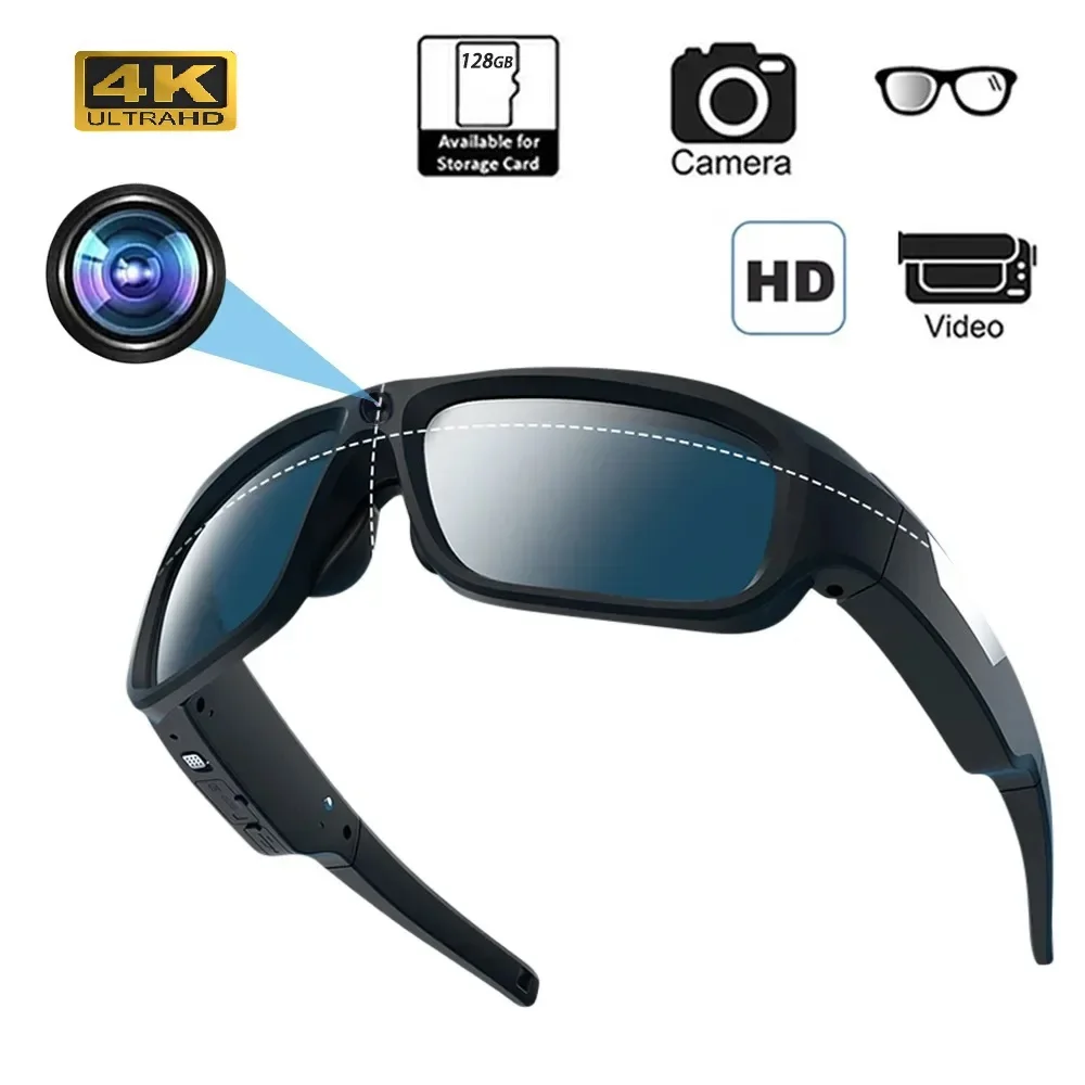 

4K 64 ГБ HD FPV умные очки камера видеозапись мини беспроводная камера для видеоблогов POV действие спорт мотоцикл езда на велосипеде
