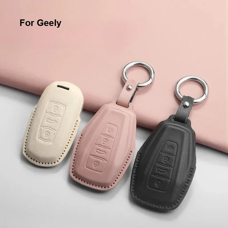 

Car Key Case Cover Shell Fob for Geely X50 X70 X6 Okavango Coolray Atlas Monjaro Tugella Emgrand GT S Proton Car Remote Keychain