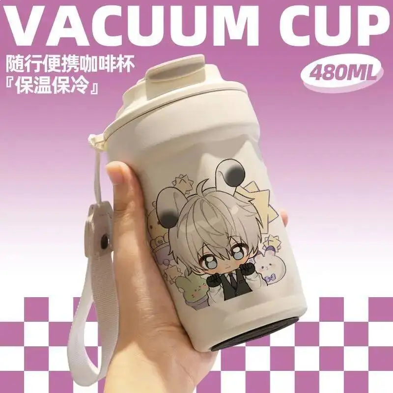 

Anime Game Love Deepspace Cos Xavier Unisex 480Ml Cute Portable Insulation And Cold Protection Cup Gift