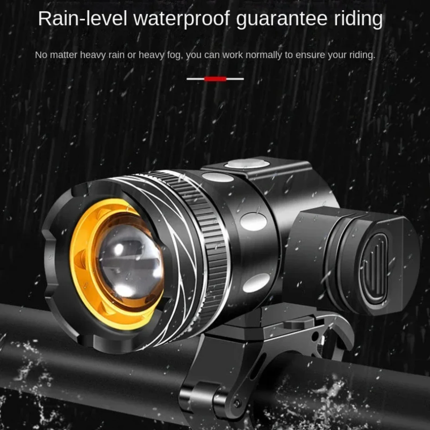 

Ultra Bright Waterproof High Power T6 Adjustable Zoom USB Rechargeable Bike Bicycle Light Set - 15000LM Headlight Flashlight for