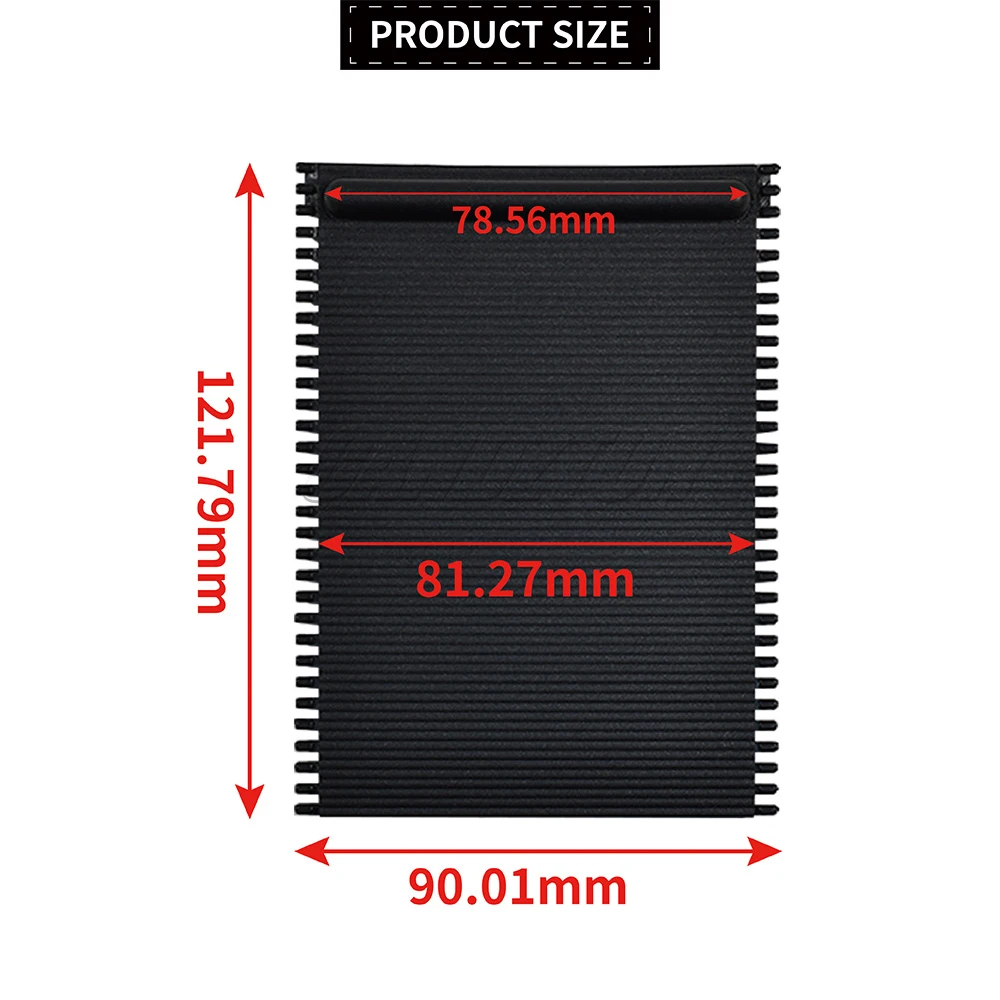 جديد 51168159698 غطاء وحدة التحكم المركزية للسيارة حامل أكواب الماء ستارة سوداء منزلق غطاء أعمى لسيارات BMW E39 5 Series 1995-2003 #2