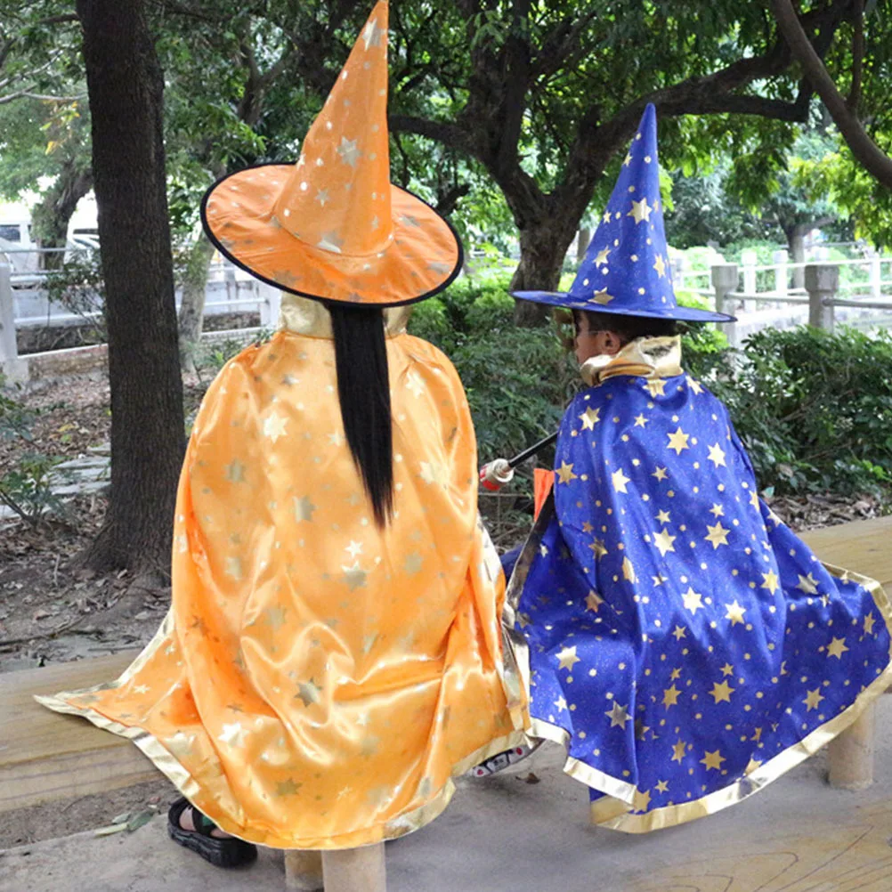 

1Pcs Halloween Five-Star Cosplay Cloak Comfortable Fabric All-Size Design Bright Color No Decolorization Useful Kids Costume