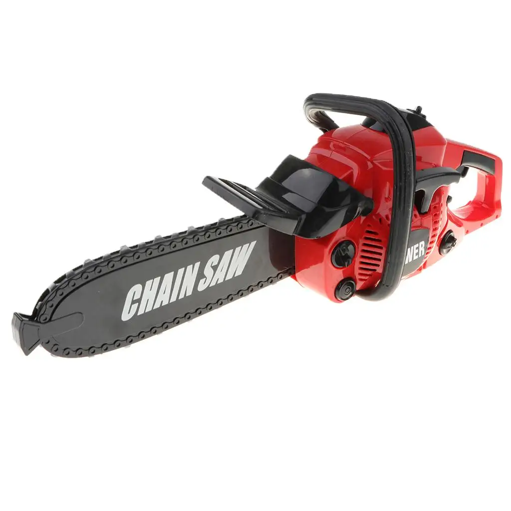 Children Battery Operated Chainsaw Toy With Rotating Chain & Sound