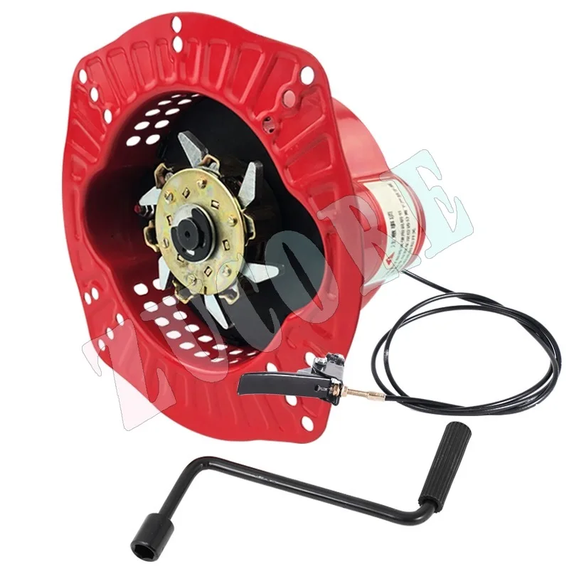 손으로 돌리는 경운기 부품 무당김 시동 디젤 엔진 쉽게 시작되는 무당김 공랭식 디젤 엔진