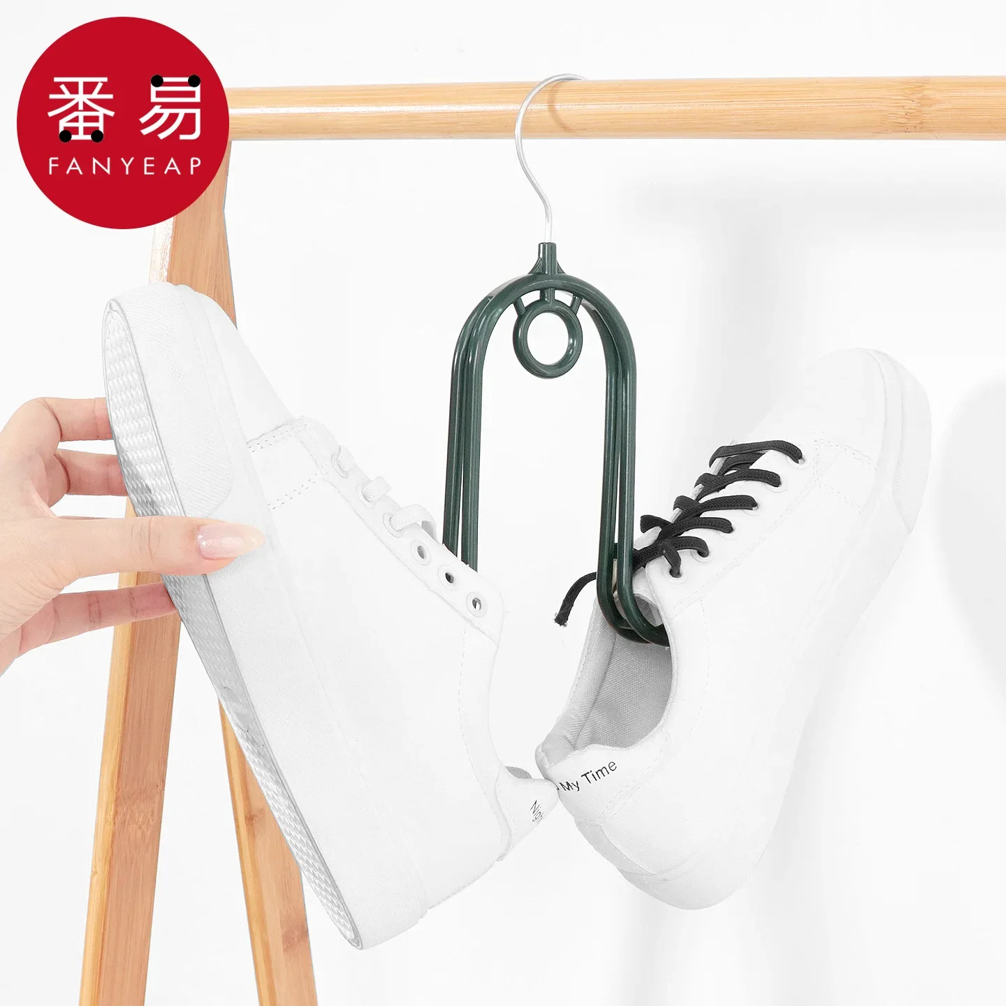 shoe drying rack B1-shoe drying hook balcony windproof sandal rack indoor and outdoor drying stack hanging hanger household