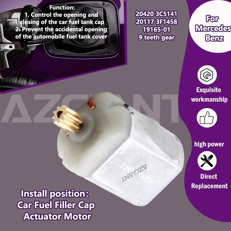 

20420 3C5141/20117 3F1458 Car Fuel Door Lock motor replace For Mercedes Benz CLK A209 C209 CLK63 AMG CLK350/500/550 2003-2009