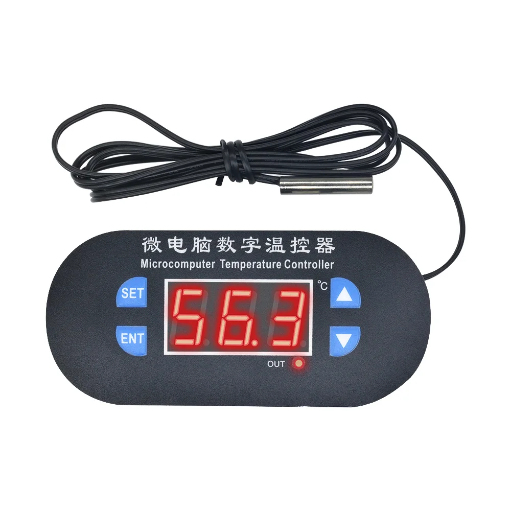 W1308 12V 110V 220V 10A Digital Thermostat Temperature Controller Regulator Heating Cooling Switch Thermometer Red Blue Display