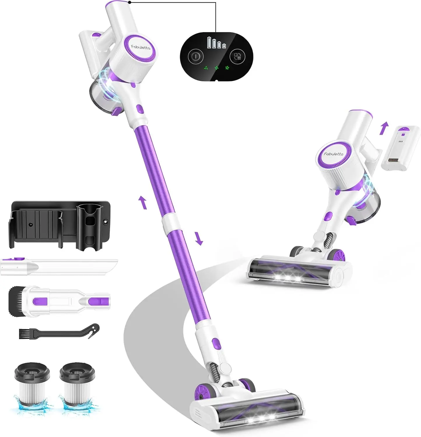 Household Cordless Vacuum And Mop Combo Versatile Stick Vacuum Cleaner