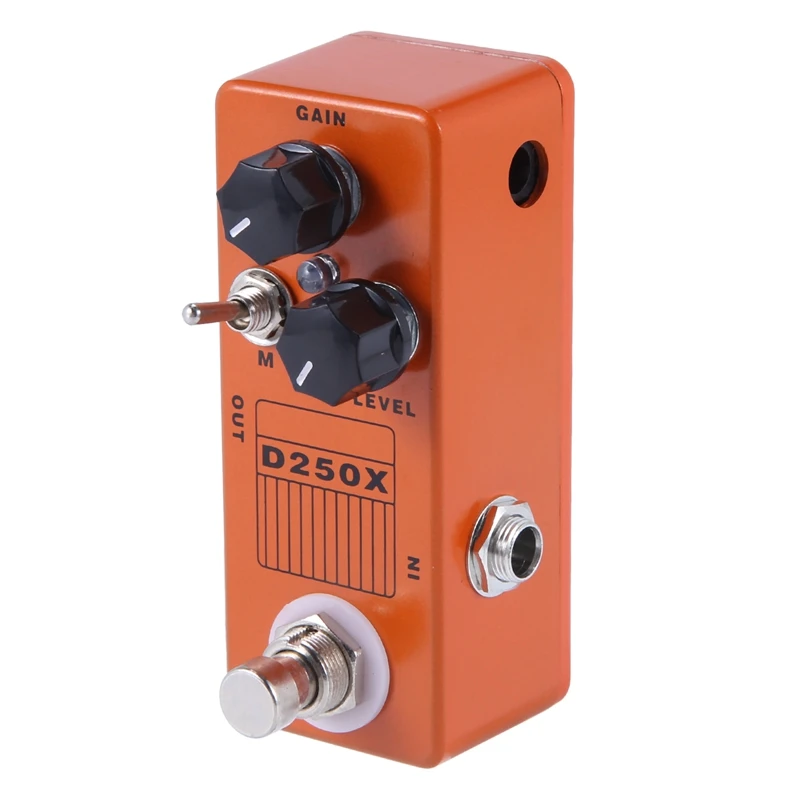 Imagem -03 - Mosky D250x Mini Overdrive Preamp Pedal Efeito Guitarra com Verdadeiro Interruptor de Desvio