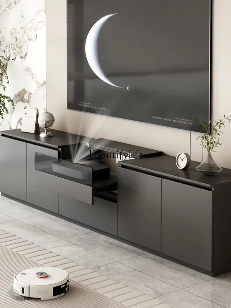 FG*Laser TV special cabinet modern simple high floor projector telescopic table