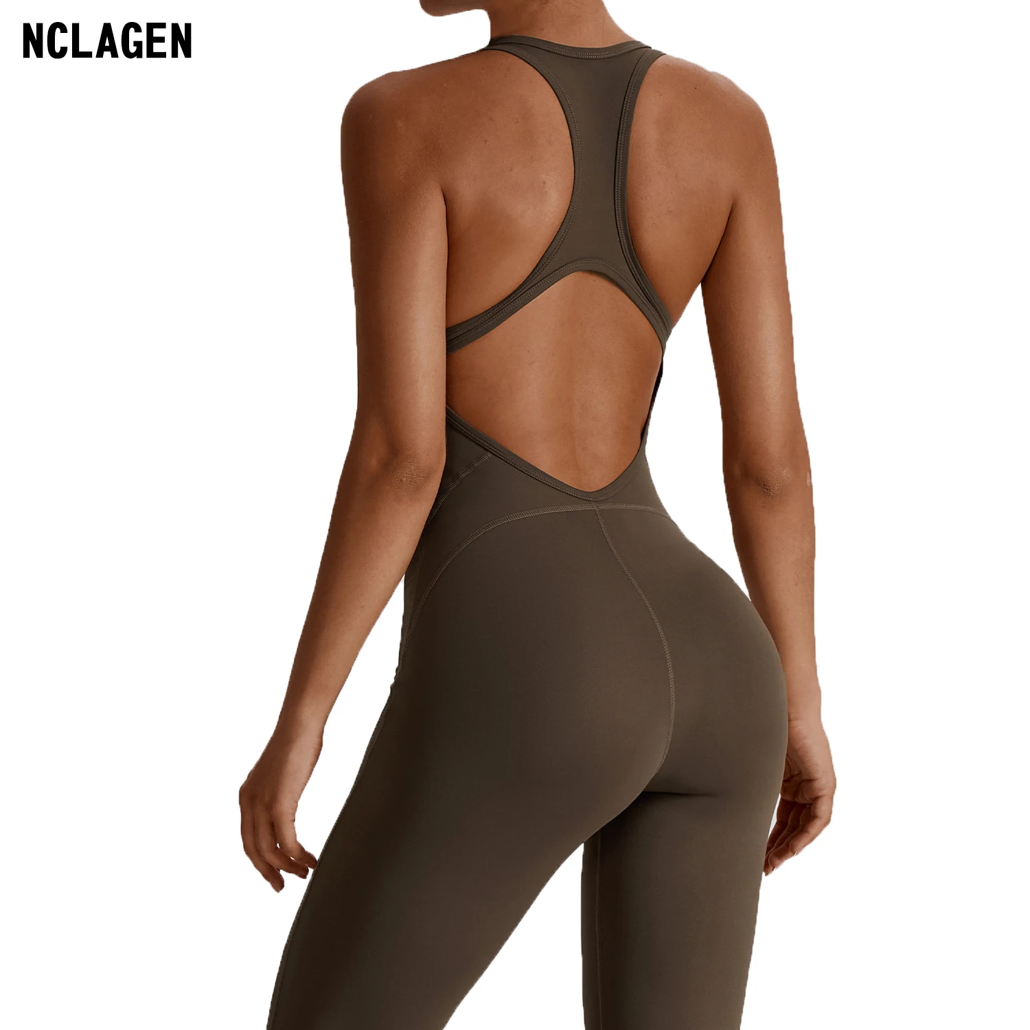 NCLAGEN GYM Romper Backless Set Fitness Bodysuit Siamese Sportswear Women Jumpsuit Buttery-Soft One-piece Playsuit Yoga Suit