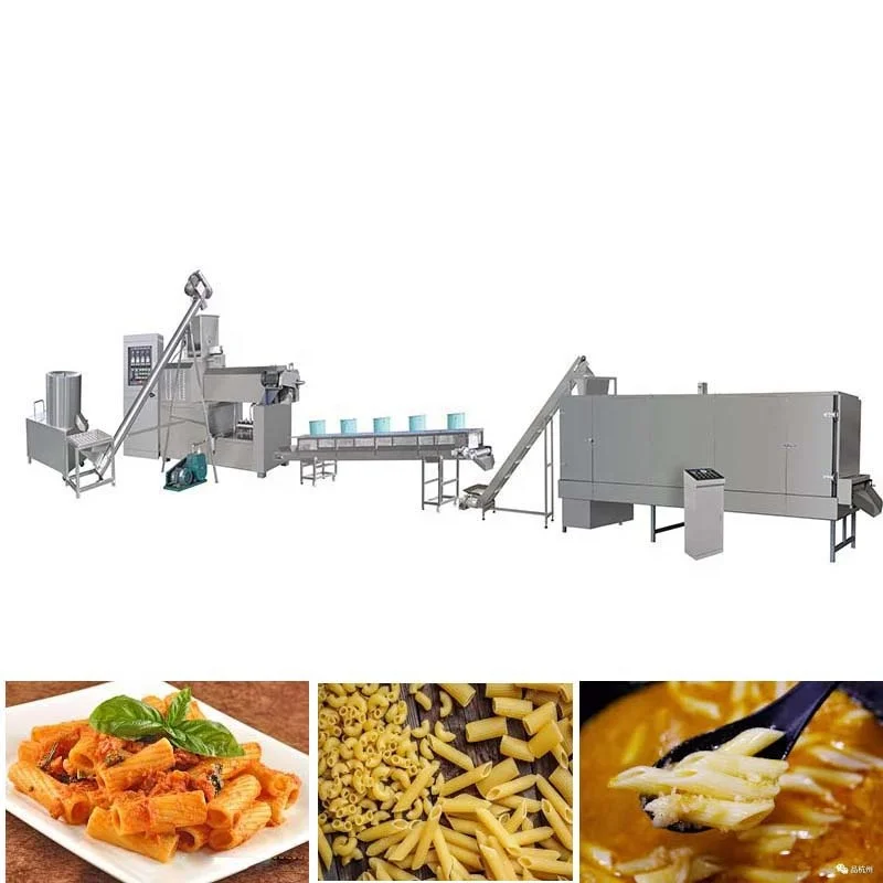 Industrial Single‑Screw Extruder Pasta Production Line, Automatic Fusilli & Macaroni Making Machine