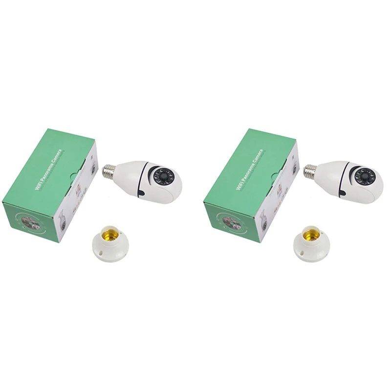 

ABFT-2X 5G Wifi Bulb Night Vision Camera Surveillance Full Color Automatic Human Tracking Video Security Monitor Cam